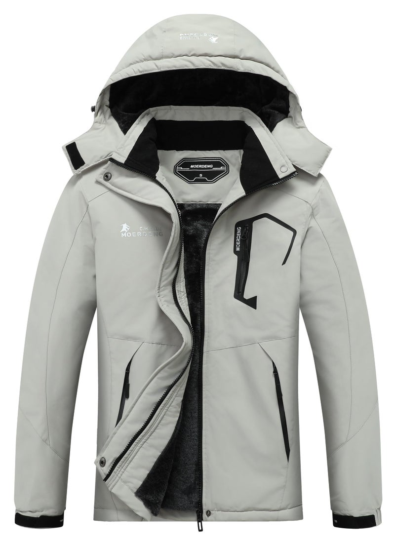 MOERDENG Women's Waterproof Ski Jacket Warm Winter Snow Coat Mountain Windbreaker Hooded Raincoat Jacket - Image 1